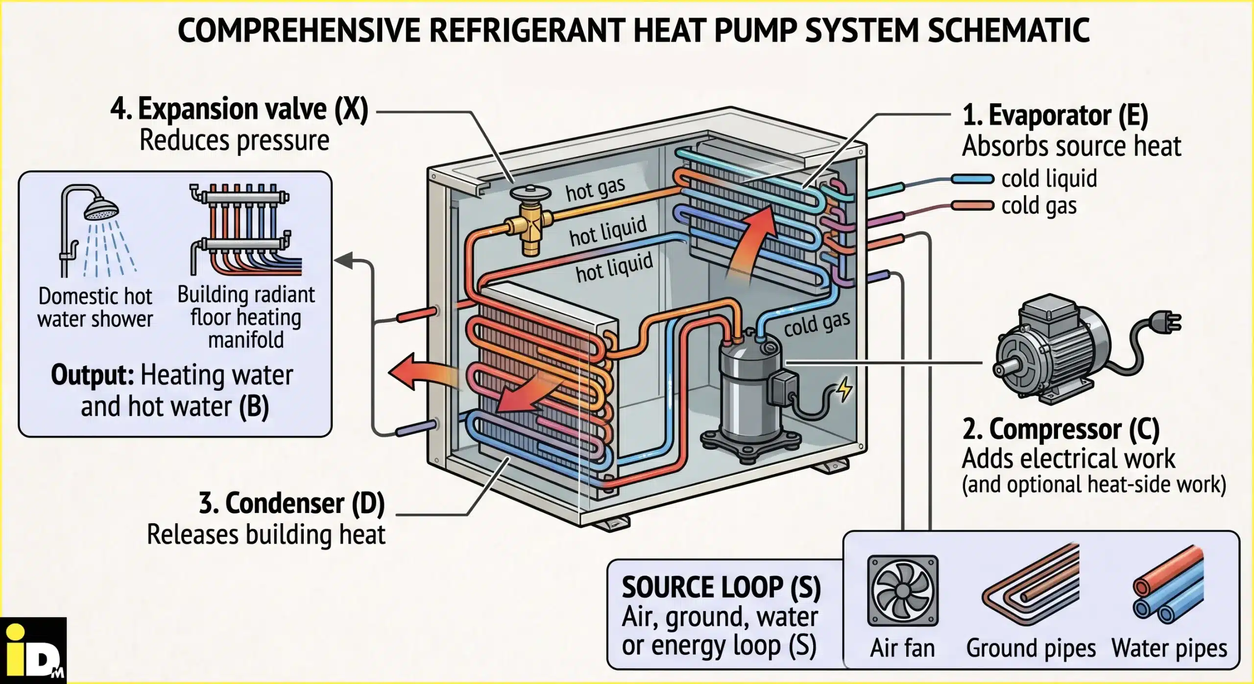thermodynamics-cycle Thermodynamics Cycle Schematic